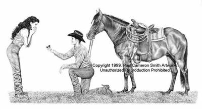 Cowboy Proposal by Paul Cameron Smith