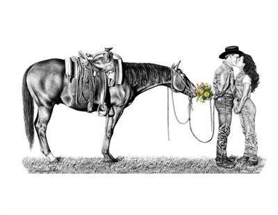 The Courting Cowboy by Paul Cameron Smith