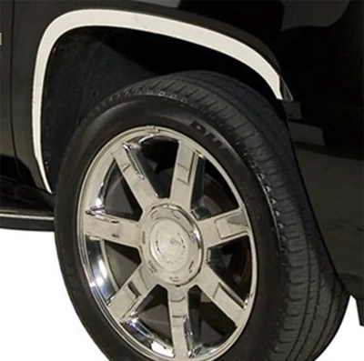 Cadillac Escalade Chrome Wheel Well Fender Trim, 2007, 2008, 2009, 2010, 2011, 2012, 2013, 2014