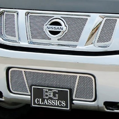 Nissan Titan Fine Mesh Grille by E&G CLASSICS, 2008, 2009, 2010, 2011, 2012, 2013, 2014