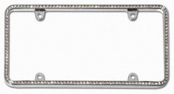 Diamondesque Chrome License Plate Frame