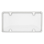 Chrome/Clear License Plate Frame Kit