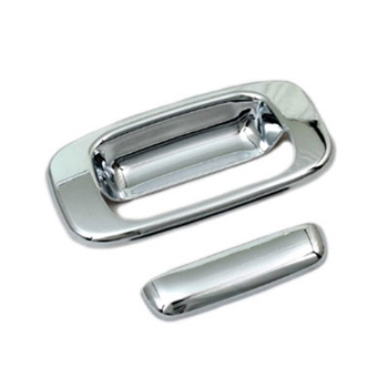 Chevrolet Silverado Chrome Tailgate Handle Cover, 1999, 2000, 2001, 2002, 2003, 2004, 2005, 2006