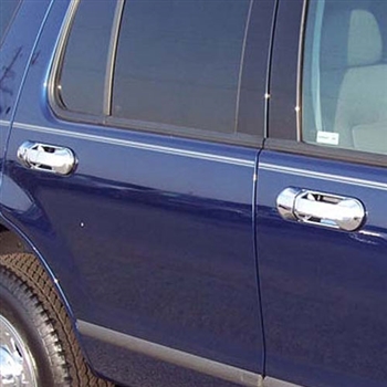 Ford Explorer Chrome Door Handle Covers, 2002, 2003, 2004, 2005, 2006, 2007, 2008, 2009, 2010