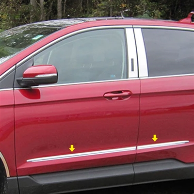 Ford Edge Chrome Side Molding Trim, 2015, 2016, 2017, 2018, 2019, 2020, 2021, 2022, 2023