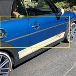 Mini Cooper 2-Door Convertible Chrome Side Trim, 6pc  2018, 2019, 2020, 2021, 2022, 2023