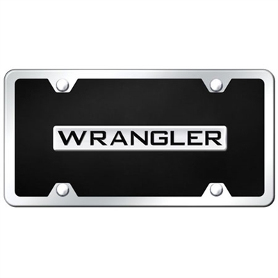 Wrangler Chrome License Plate Set