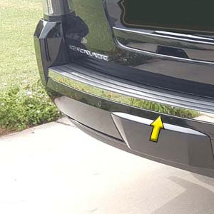 Cadillac Escalade Chrome Bumper Insert Trim, 2015, 2016, 2017, 2018, 2019, 2020