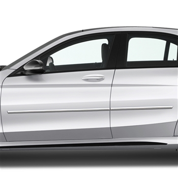 Mercedes E-Class Chrome Body Side Moldings, 2017, 2018, 2019, 2020, 2021, 2022. 2023