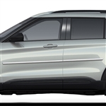 Ford Explorer Chrome Body Side Moldings, 2020, 2021, 2022, 2023
