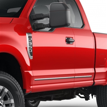 Ford Super Duty Chrome Body Side Moldings, 2017, 2018, 2019, 2020, 2021, 2022