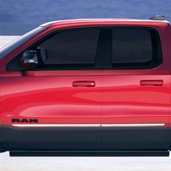 Dodge Ram 1500 Chrome Body Side Moldings, 2019, 2020, 2021, 2022, 2023, 2024, 2025, 2026
