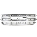 GMC Sierra 1500 Chrome Grille Overlay, 2016, 2017, 2018