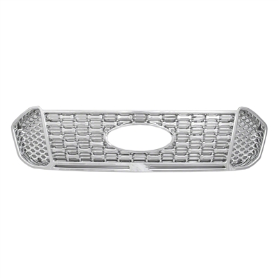 Ford Ranger (XL, XLT) Chrome Grille Overlay, 2019, 2020, 2021, 2022, 2023