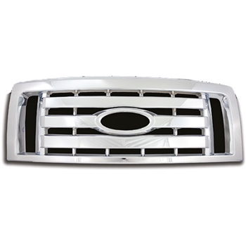 Ford F150 (XL, STX, FX4) Chrome Grille Overlay, 2009, 2010, 2011, 2012
