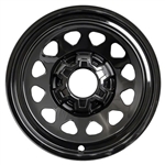 Chevrolet Silverado 1500 Gloss Black Wheel Covers (17"), 4pc 2020, 2021, 2022, 2023, 2024