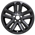 Ford Explorer XLT Gloss Black Wheel Covers (18"), 4pc  2011, 2012, 2013, 2014, 2015, 2016, 2017