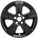 Jeep Compass Gloss Black Wheel Covers (17"), 4pc  2010, 2011, 2012, 2013, 2014, 2015, 2016, 2017