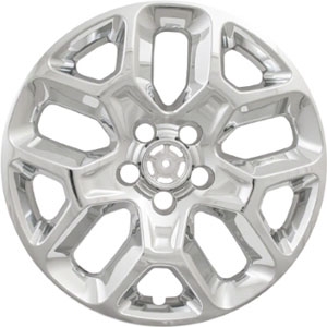 Jeep Renegade Latitude Chrome Wheel Covers, 2015, 2016, 2017, 2018, 2019, 2020
