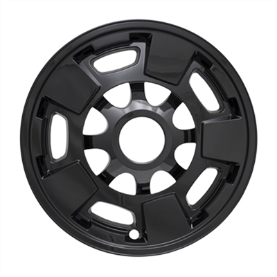 GMC Sierra 2500 HD / 3500 HD Gloss Black Wheel Covers (17"), 4pc 2011, 2012, 2013, 2014, 2015, 2016, 2017, 2018, 2019