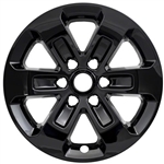 Ram 1500 Laramie Gloss Black Wheel Covers (18"), 4pc 2019, 2020, 2021, 2022, 2023, 2024