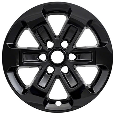 Ram 1500 Laramie Gloss Black Wheel Covers (18"), 4pc 2019, 2020, 2021, 2022, 2023, 2024