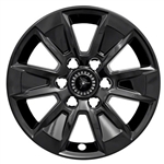 GMC Sierra 1500 Gloss Black Wheel Covers, 2020, 2021, 2022, 2023, 2024