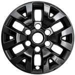 Toyota Tacoma Gloss Black Wheel Covers, 4pc  2016, 2017, 2018, 2019, 2020, 2021, 2022, 2023