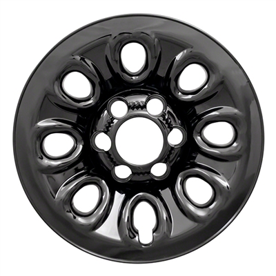 GMC Sierra 1500 Gloss Black Wheel Covers, 4pc  2005, 2006, 2007, 2008, 2009, 2010, 2011, 2012, 2013