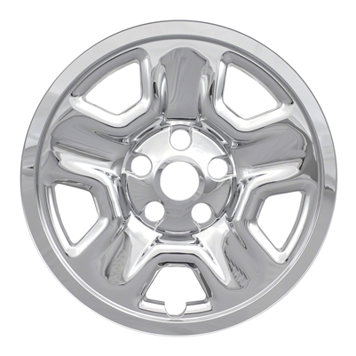 Jeep Wrangler JL Sport Chrome Wheel Covers, 2018, 2019, 2020, 2021, 2022, 2023