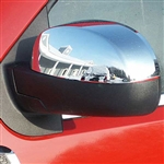 Chevrolet Silverado 2500 Chrome Mirror Covers (Top Half), 2007, 2008, 2009, 2010, 2011, 2012, 2013