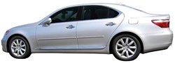 Lexus LS460 Painted Body Side Molding (chrome insert, standard body), 2007, 2008, 2009, 2010, 2011, 2012