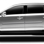 Lincoln MKT Painted Body Side Moldings with chrome inserts, 4pc 2010, 2011, 2012, 2013, 2014, 2015, 2016, 2017, 2018, 2019, 2020