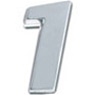 Premium 3D Chrome Individual Letters & Numbers - Number 1
