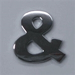Premium 3D Chrome Individual Letters & Numbers - Ampersand