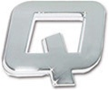 Premium 3D Chrome Individual Letters & Numbers - Letter Q