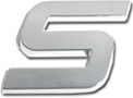Premium 3D Chrome Individual Letters & Numbers - Letter S