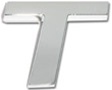 Premium 3D Chrome Individual Letters & Numbers - Letter T