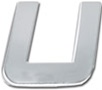 Premium 3D Chrome Individual Letters & Numbers - Letter U