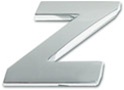 Premium 3D Chrome Individual Letters & Numbers - Letter Z