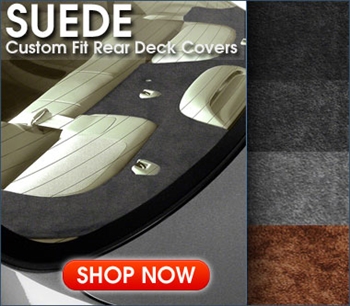 Suede Aftermarket Rear Deck Covers- Gray, Beige, Black & more