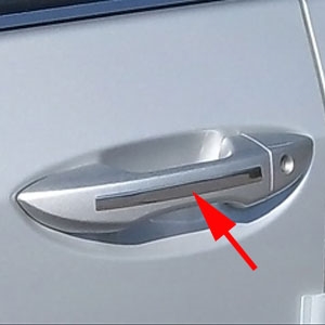 Toyota Corolla Chrome Door Handle Accent Trim, 2014, 2015, 2016, 2017, 2018, 2019
