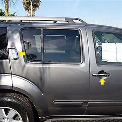 Nissan Armada Chrome Door Handle Covers, 6pc 2004, 2005, 2006, 2007, 2008, 2009, 2010, 2011, 2012, 2013, 2014, 2015