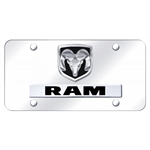 Chrome License Plate - Ram