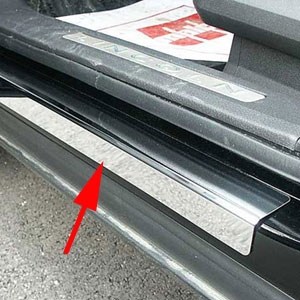 Lincoln MKX Stainless Steel Door Sill Trim, 2007, 2008, 2009, 2010, 2011, 2012, 2013, 2014, 2015