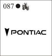 Katzkin Embroidery - Pontiac Logo w/ lettering