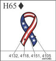 Katzkin Embroidery - USA Flag Ribbon
