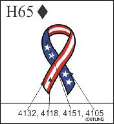Katzkin Embroidery - USA Flag Ribbon