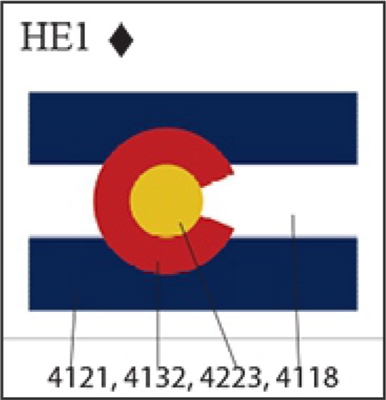 Katzkin Embroidery - Colorado Flag