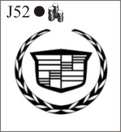 Katzkin Embroidery - Cadillac Logo, EMB-J52